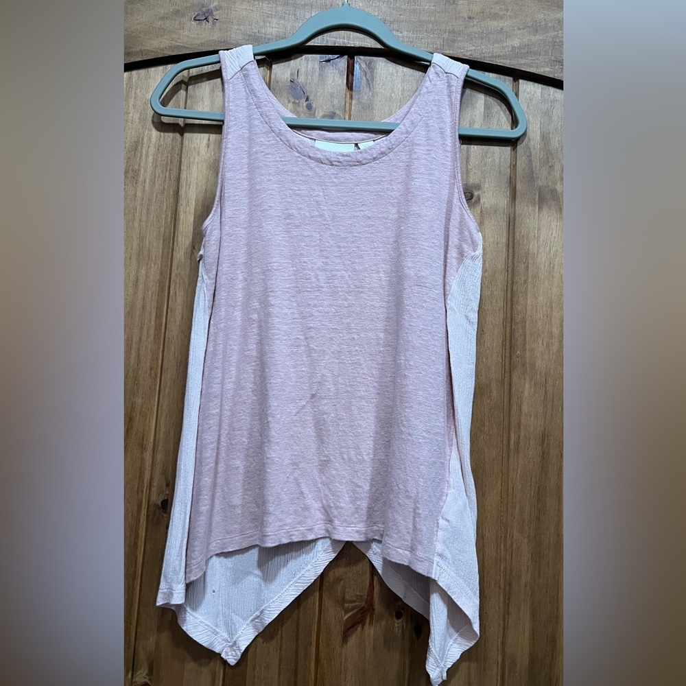 Cynthia Rowley Dusty Pink Asymmetrical Tank Top